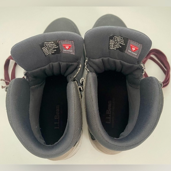 LL Bean Women’s Alpine Hiking Boots Model 507250 Grey Size 7.5 - Picture 4 of 11